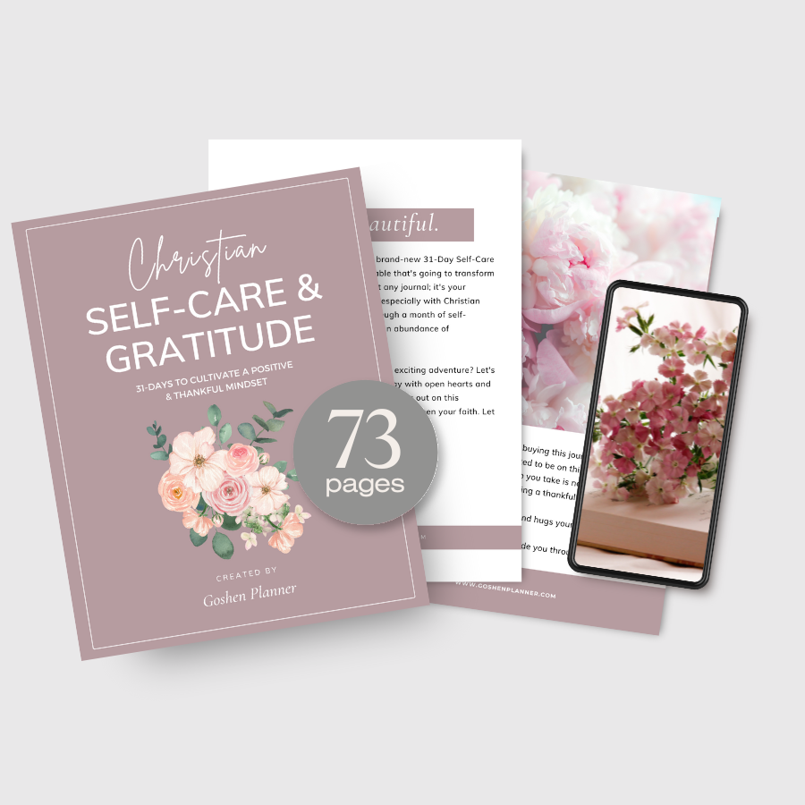 31-Day Christian Self-Care and Gratitude Journal – Goshen Planner