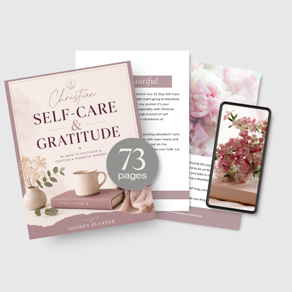 31-Day Christian Self-Care and Gratitude Journal