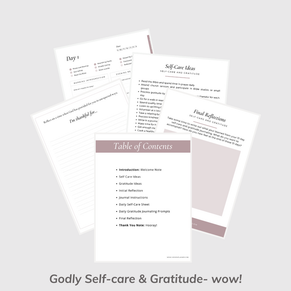 Christian Self Care Checklist